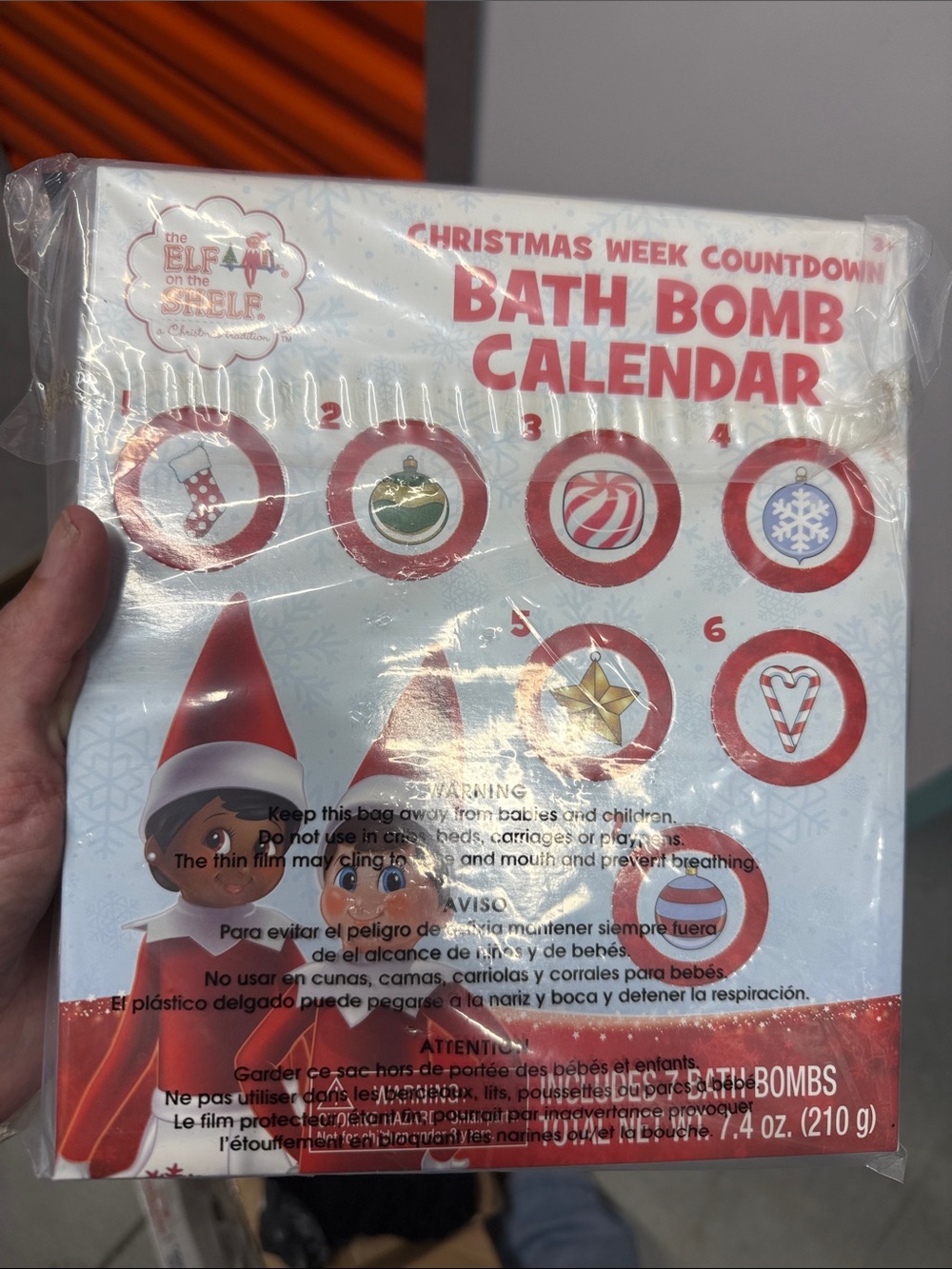 NWT Elf on The Shelf Christmas Bath Bomb Calendar